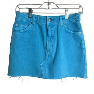Denim Mini Skirt Topshop Size‎ 4 Blue
